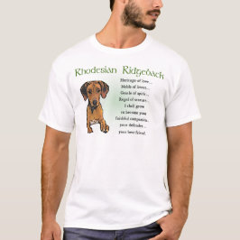 ローデシアンのリッジバックギフト Tシャツ
