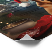 ローデシアンのリッジバッククリスマスクッキーの休日 ポスター (角)