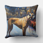 ローデシアンのリッジバッククリスマスフェスティバルシーズン クッション (裏面)