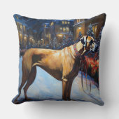 ローデシアンのリッジバッククリスマスフェスティバルシーズン クッション (正面)