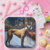 ローデシアンのリッジバッククリスマスフェスティバルシーズン ペーパープレート (パーティー)