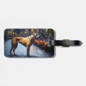 ローデシアンのリッジバッククリスマスフェスティバルシーズン ラゲッジタグ (裏面横)