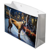 ローデシアンのリッジバッククリスマスフェスティバルシーズン ラージペーパーバッグ (裏面アングル)