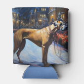 ローデシアンのリッジバッククリスマスフェスティバルシーズン 缶クーラー (裏面)