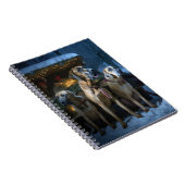 ローデシアンのリッジバックスノイそりのクリスマスデコール ノートブック (右側)