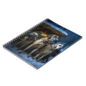 ローデシアンのリッジバックスノイそりのクリスマスデコール ノートブック (左側)