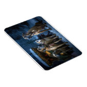 ローデシアンのリッジバックスノイそりのクリスマスデコール マグネット (右側)