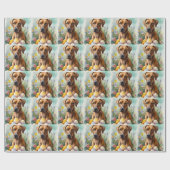 ローデシアンのリッジバックドッグとイースターエッグホリデー ラッピングペーパー (フラット)