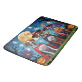 ローデシアンのリッジバックドッグズパンプキンハロウィンおもしろい バスマット (アングル)