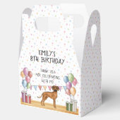 ローデシアンのリッジバックドッグパステル誕生日サンキュー フェイバーボックス (オープン)