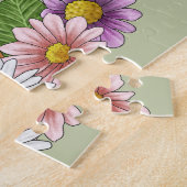 ローデシアンのリッジバックドッグヘッドサマーフラワーグリーン ジグソーパズル (側面)