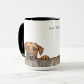 ローデシアンのリッジバックドッグマグ マグカップ (正面左)