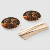 ローデシアンのリッジバックパピーオータムデライトカボチャ ハンドファン (組立なし)