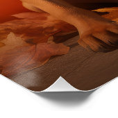 ローデシアンのリッジバックパピーオータムデライトカボチャ ポスター (コーナー)