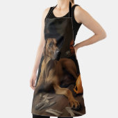 ローデシアンのリッジバックパンプキンハロウィーン怖 エプロン (インサイチュ)