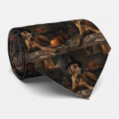 ローデシアンのリッジバックパンプキンハロウィーン怖 ネクタイ (ロール)