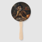 ローデシアンのリッジバックパンプキンハロウィーン怖 ハンドファン (正面)