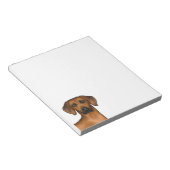 ローデシアンのリッジバックブラウンアフリカライオンの犬の頭 ノートパッド (アングル)