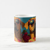 ローデシアンハートバラバレンタインデー コーヒーマグカップ (中央)