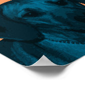 ローデシアンポップ・アートのリッジバックアートポスター ポスター (角)