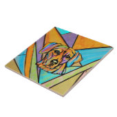 ローデシアンリッジバックウォーターカラーポートレート タイル (側面)