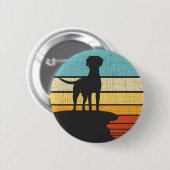 ローデシアンレトロヴィンテージ60s 70s犬 缶バッジ (正面&裏面)
