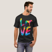 ローデシアン絞り染めラブドッグママパパ Tシャツ (正面フル)