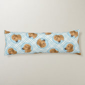 ローデシアン絵を描リゲバックの赤いホイアテン犬の芸術 ボディピロー (裏面)