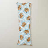 ローデシアン絵を描リゲバックの赤いホイアテン犬の芸術 ボディピロー (正面縦)