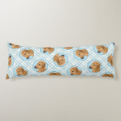 ローデシアン絵を描リゲバックの赤いホイアテン犬の芸術 ボディピロー (正面)