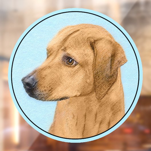 ローデシアン絵画リゲバック – Dog Art ウィンドウサイン (シート2)