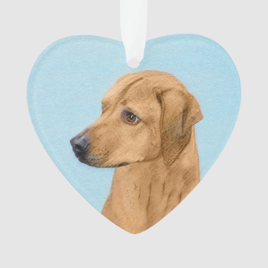 ローデシアン絵画リゲバック – Dog Art オーナメント (正面)