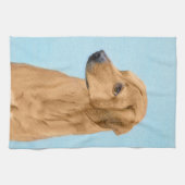 ローデシアン絵画リゲバック – Dog Art キッチンタオル (横)