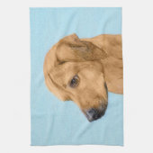 ローデシアン絵画リゲバック – Dog Art キッチンタオル (縦)