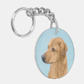 ローデシアン絵画リゲバック – Dog Art キーホルダー (正面左)