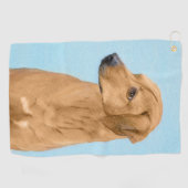 ローデシアン絵画リゲバック – Dog Art ゴルフタオル (横)