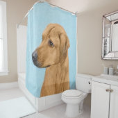 ローデシアン絵画リゲバック – Dog Art シャワーカーテン (インサイチュ)