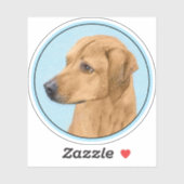 ローデシアン絵画リゲバック – Dog Art シール (シート)