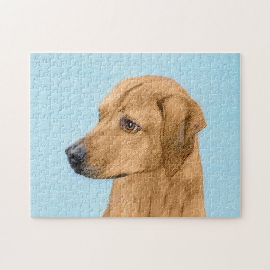ローデシアン絵画リゲバック – Dog Art ジグソーパズル (横)