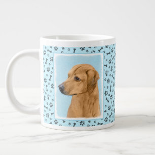 ローデシアン絵画リゲバック – Dog Art ジャンボコーヒーマグカップ