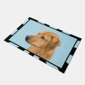 ローデシアン絵画リゲバック – Dog Art ドアマット (アングル)