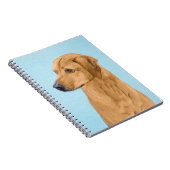 ローデシアン絵画リゲバック – Dog Art ノートブック (右側)
