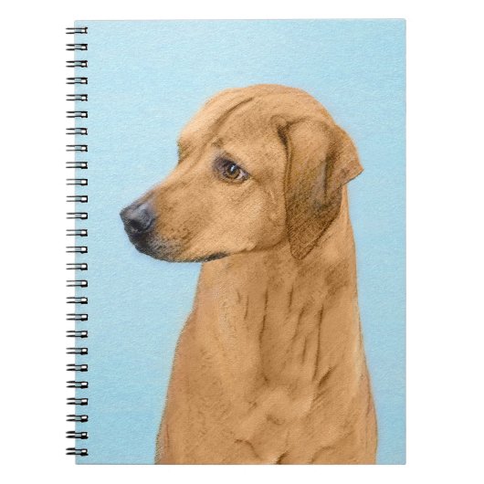 ローデシアン絵画リゲバック – Dog Art ノートブック (正面)