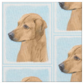 ローデシアン絵画リゲバック – Dog Art ファブリック (クローズアップ)