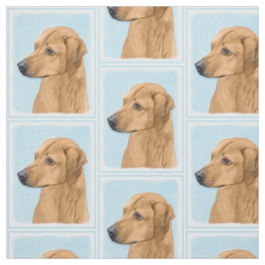 ローデシアン絵画リゲバック – Dog Art ファブリック (見本)
