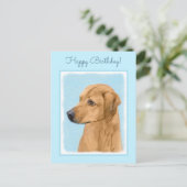 ローデシアン絵画リゲバック – Dog Art ポストカード (スタンド正面)