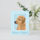 ローデシアン絵画リゲバック – Dog Art ポストカード (スタンド正面)