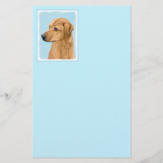 ローデシアン絵画リゲバック – Dog Art 便箋 (正面)