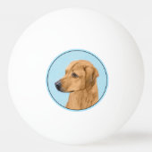 ローデシアン絵画リゲバック – Dog Art 卓球ボール (裏面)