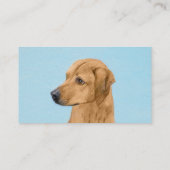 ローデシアン絵画リゲバック – Dog Art 名刺 (裏面)